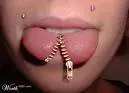 Zipper Tongue Piercing
