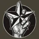 Hand Holding Up Nautical Star