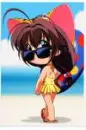 Anime Beach Girl