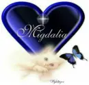 Kitten with blue heart - Migdalia