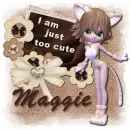 I'm just too cute, Maggie