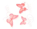 pink butterflies