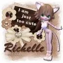 I'm just too cute, Richelle
