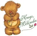 Bear with Rose - Melinda