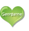 green heart with name Jirzie