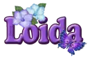 Purple Flower & Butterfly: Loida