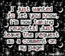 now taking requests