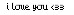 I love you <33