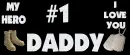#1 Daddy with Black Background (Military)