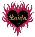 Loida Flaming Heart