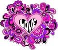 black pink and purple love