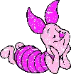 glittery piglet