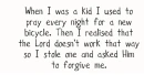 boy forgiving