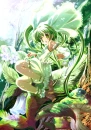 anime girl in green