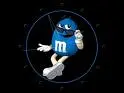 Cool blue m&m
