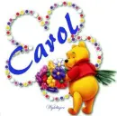 Pooh with flowers - Carol