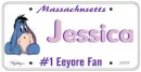 Eeyore License Plate - Jessica