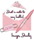 Just a note- Judy