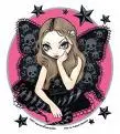 girl and skulls