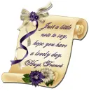Hope you have a lovely day, hugs Francis