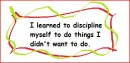 discipline