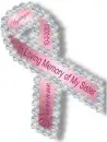 Breast Cancer Ribbon - Sister - Vivienne