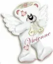 Angel Bear with Harp - Vivienne