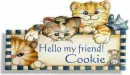 Cats saying Hello Friend - Cookie