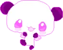 panda in pink