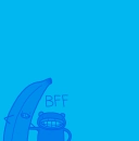 monkey and bananna bffs
