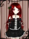 goth anime girl