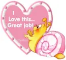 Snail saying - Great Job