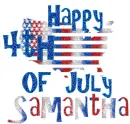 HAPPY 4TH OF JULY/SAMANTHA