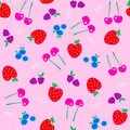 strawberries and cheries