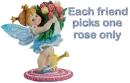 each friend takes one rose only