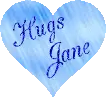 Blue Heart ~ Hugs ~ Jane