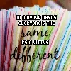 be different