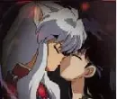 Inuyasha and Kagome kiss