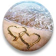 2 HEARTS ON THE BEACH