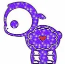 glittery skelanimals lammy
