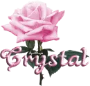 pink rose crystal
