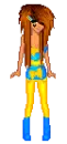 yellow and blue doll