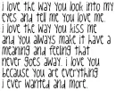i love you