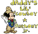 Daddy's Lil' Cowboy Anthony Jr