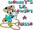 Mommy's Lil' Cowgirl Alissa