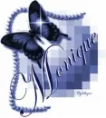 Blue Pearls with Butterfly - Monique