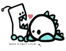 dino and  robo love