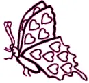 heart butterfly