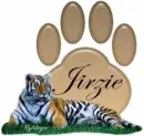 Tiger with paw print - Jirzie