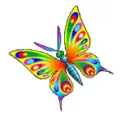 rainbow butterfly